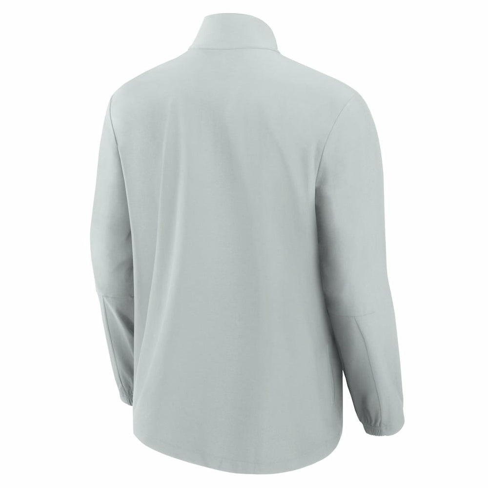 Miami Dolphins Front Office Micro Tonal Quarter-Zip Pullover Gray - Fanatics