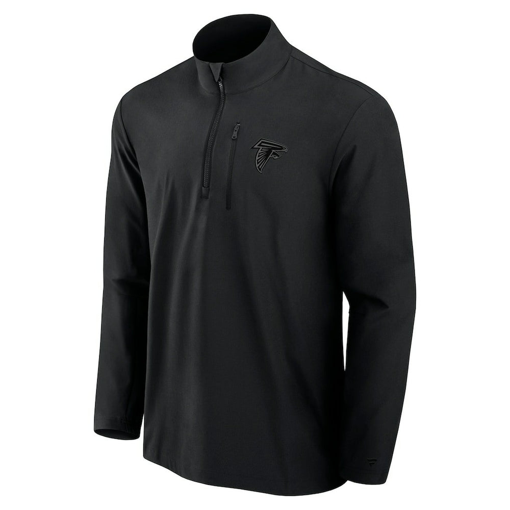 Atlanta Falcons Front Office Micro Tonal Quarter-Zip Pullover Black - Fanatics