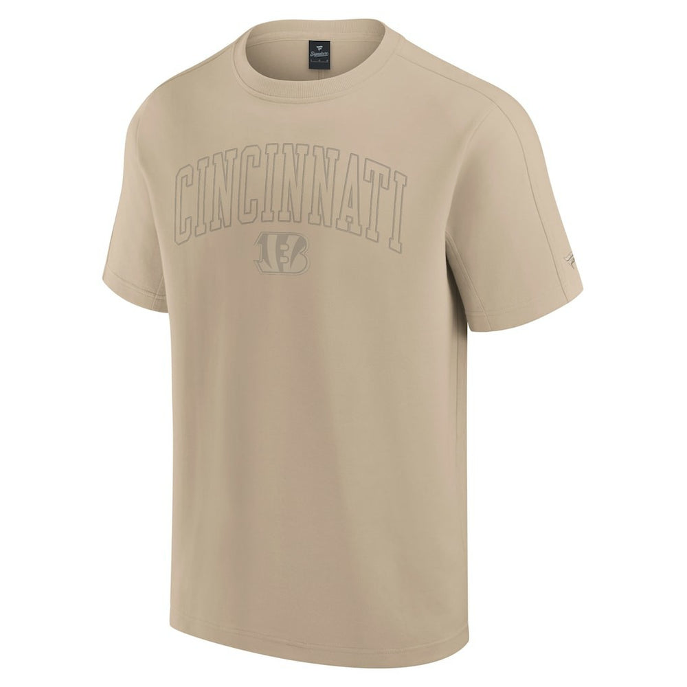 Cincinnati Bengals Unisex Elements Heavyweight Tri-Blend T-Shirt Khaki - Fanatics