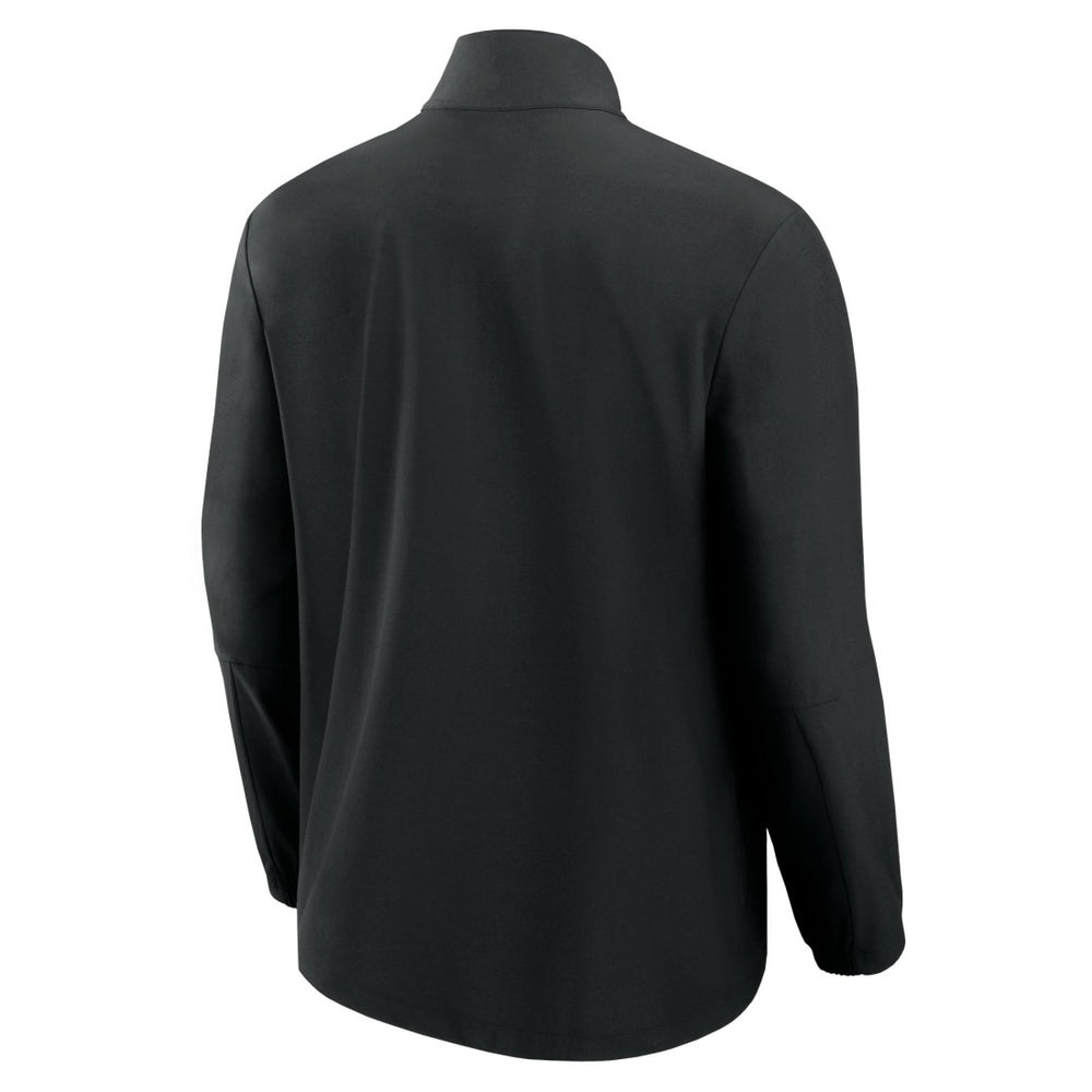 New York Jets Front Office Micro Tonal Quarter-Zip Pullover Black - Fanatics