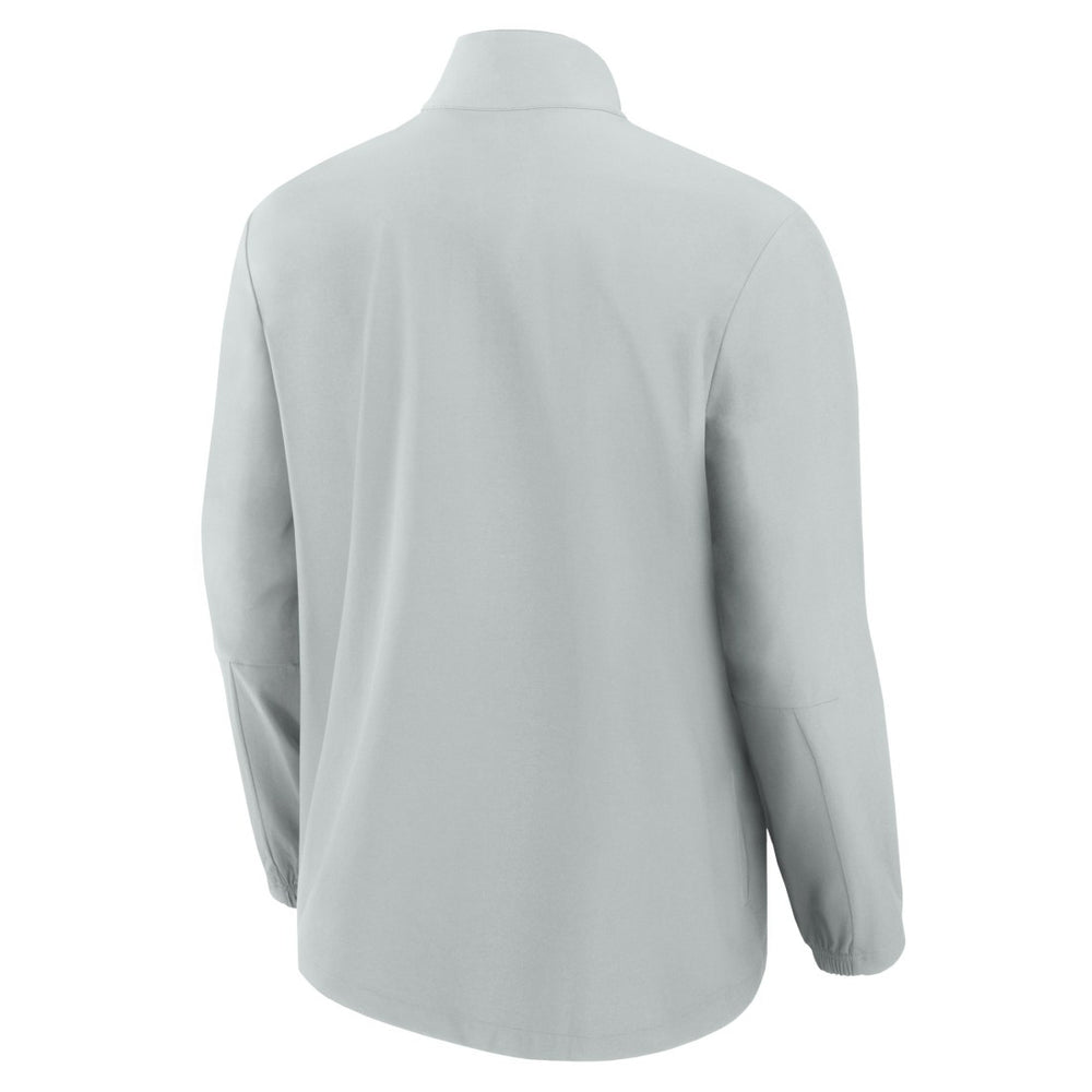 Detroit Lions Front Office Micro Tonal Quarter-Zip Pullover Gray - Fanatics