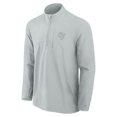 Los Angeles Rams Front Office Micro Tonal Quarter-Zip Pullover Gray - Fanatics