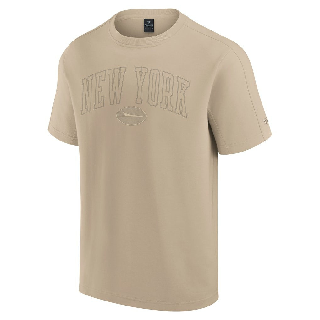 New York Jets Unisex Elements Heavyweight Tri-Blend T-Shirt Khaki - Fanatics