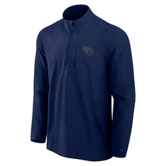 Tennessee Titans Front Office Micro Tonal Quarter-Zip Pullover Navy - Fanatics