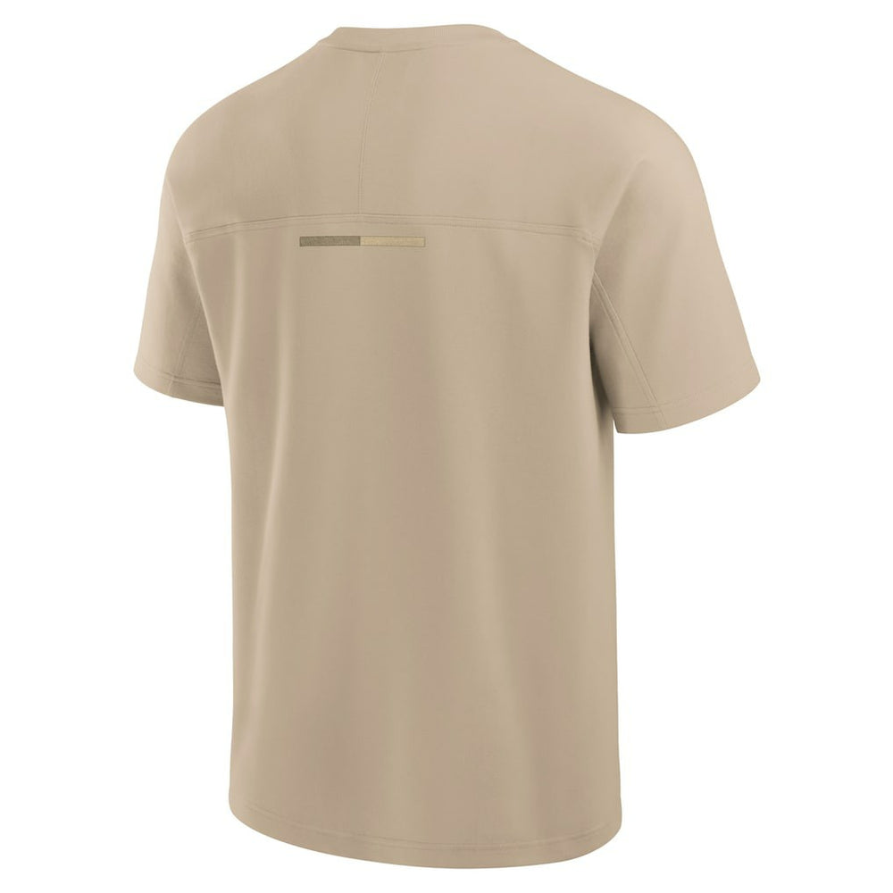 Las Vegas Raiders Unisex Elements Heavyweight Tri-Blend T-Shirt Khaki - Fanatics