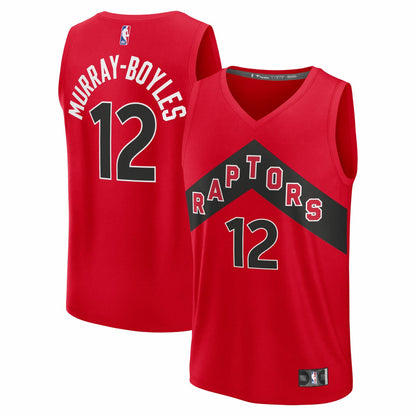 Collin Murray-Boyles Toronto Raptors 2025 NBA Draft First Round Pick Fast Break Replica Jersey - Icon Edition - Red | NBA Jerseys