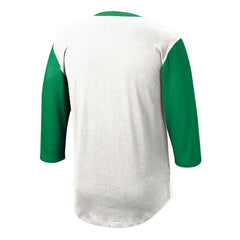 New York Jets Legacy Slub Henley 3/4 Sleeve T-Shirt White - Mitchell & Ness