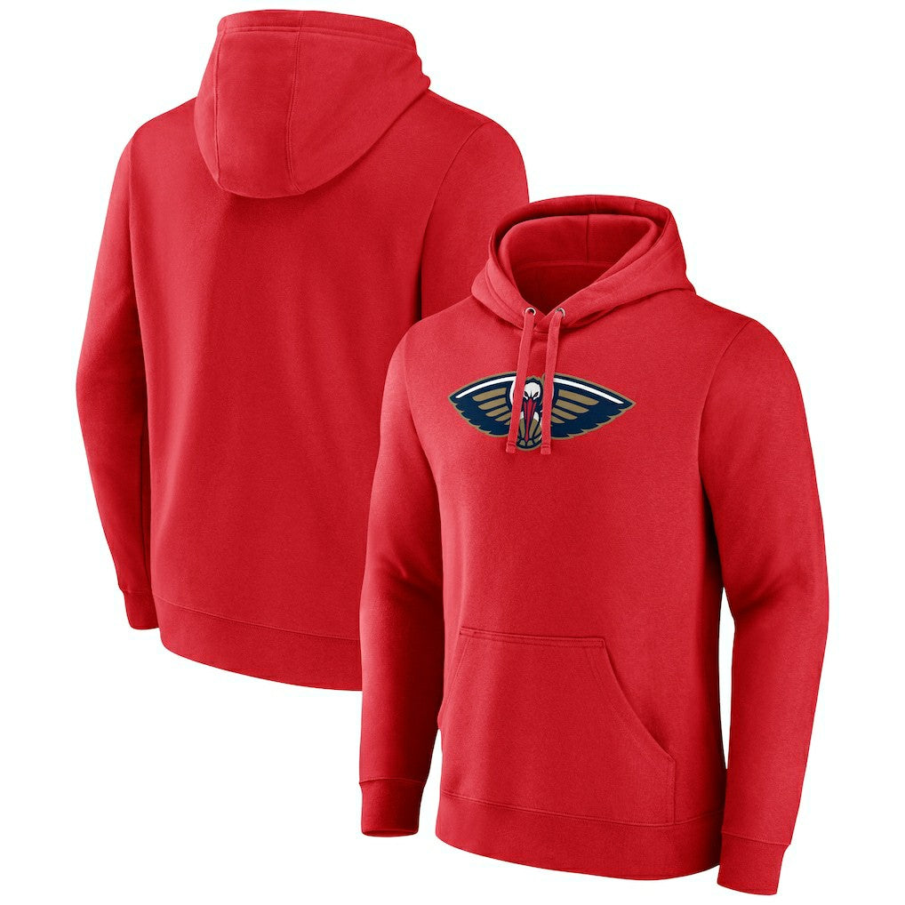 Fanatics - New Orleans Pelicans Primary Logo Pullover Hoodie - Red