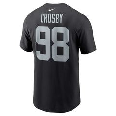 Maxx Crosby Las Vegas Raiders Player Name & Number T-Shirt Black - Nike