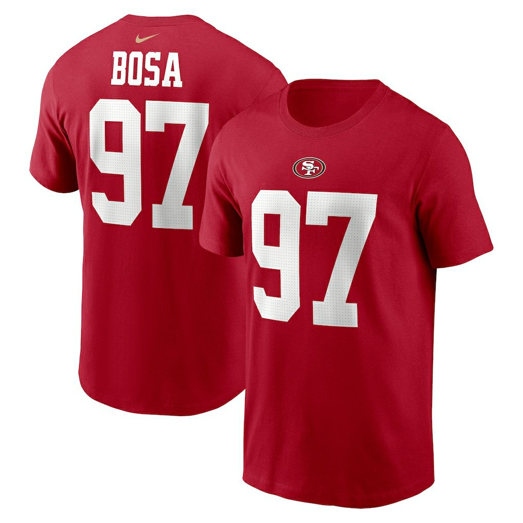 Nick Bosa San Francisco 49ers Player Name & Number T-Shirt Scarlet - Nike