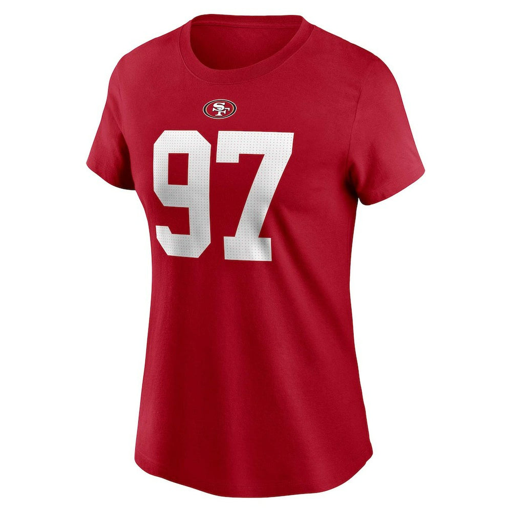 Nick Bosa San Francisco 49ers Women's Player Name & Number T-Shirt Scarlet - Nike