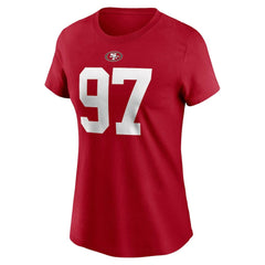 Nick Bosa San Francisco 49ers Women's Player Name & Number T-Shirt Scarlet - Nike
