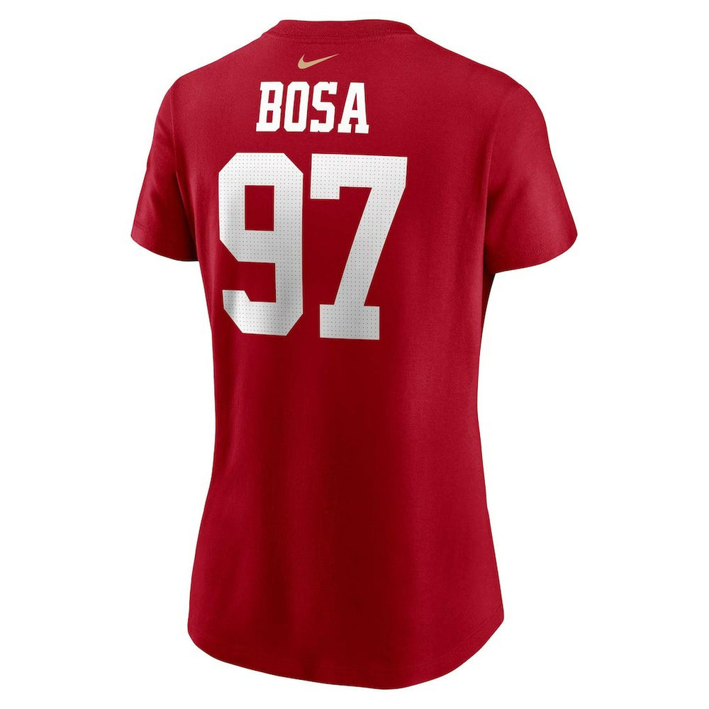 Nick Bosa San Francisco 49ers Women's Player Name & Number T-Shirt Scarlet - Nike