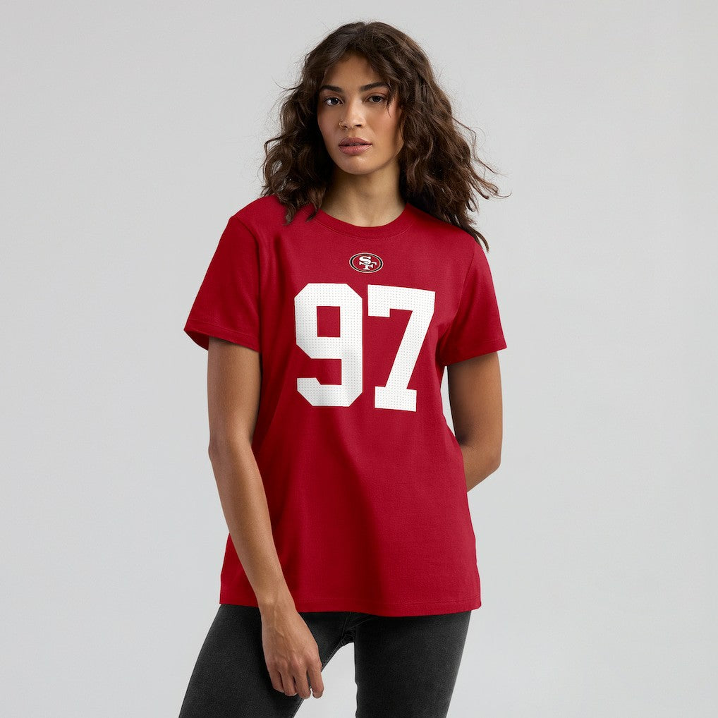 Nick Bosa San Francisco 49ers Women's Player Name & Number T-Shirt Scarlet - Nike