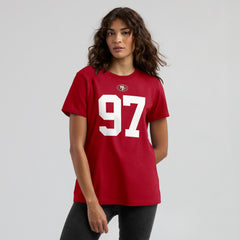 Nick Bosa San Francisco 49ers Women's Player Name & Number T-Shirt Scarlet - Nike