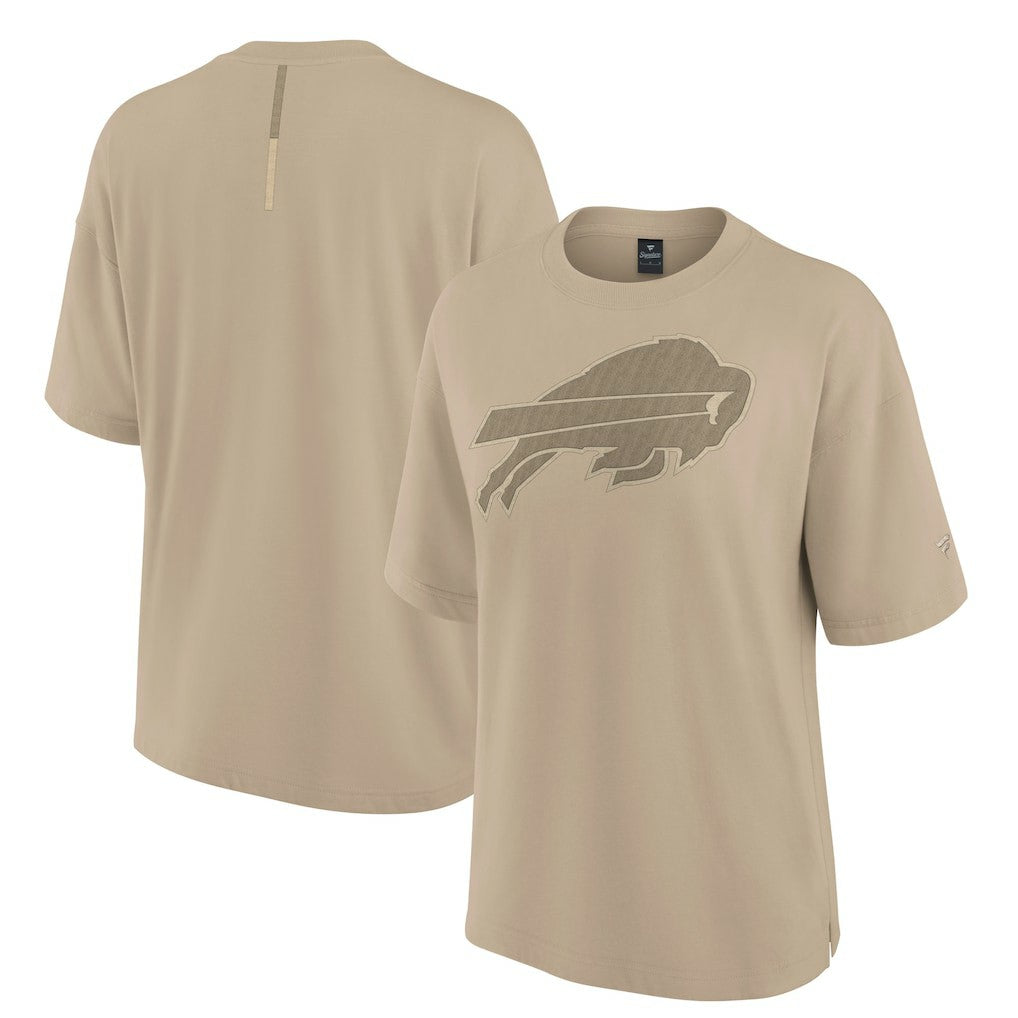Buffalo Bills Women's Oversized Elements T-Shirt Khaki - Fanatics