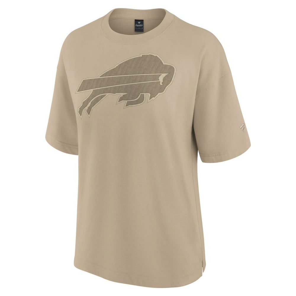 Buffalo Bills Women's Oversized Elements T-Shirt Khaki - Fanatics