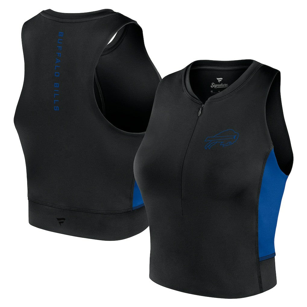 Buffalo Bills Women's Studio Fitted Gym Tank Top Black - Fanatics