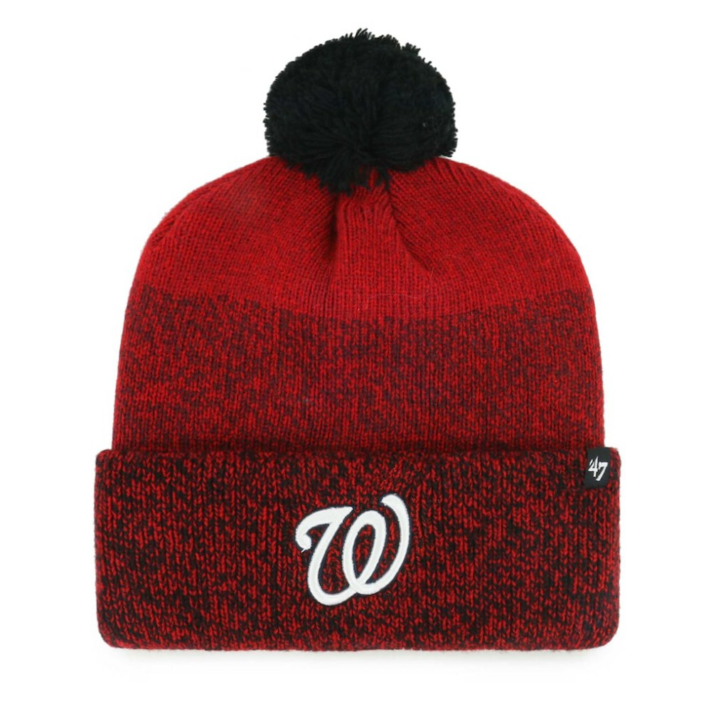 Washington Nationals '47 Darkfreeze Cuffed Knit Hat with Pom Online