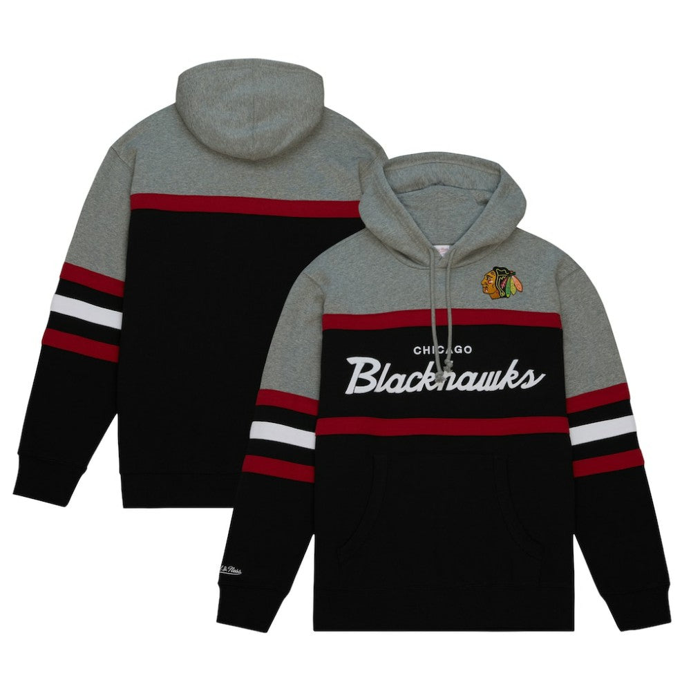 Chicago Blackhawks Head Coach Pullover Hoodie Black/Gray