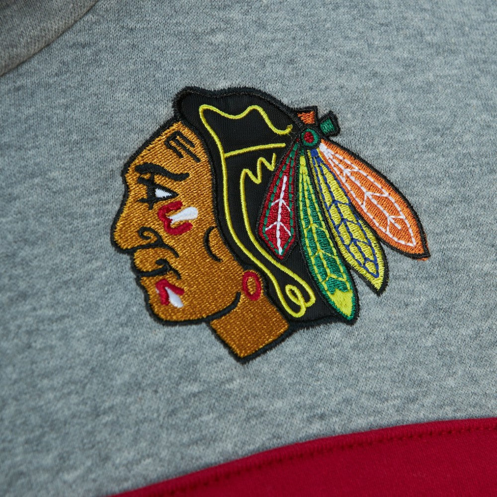 Chicago Blackhawks Head Coach Pullover Hoodie Black/Gray