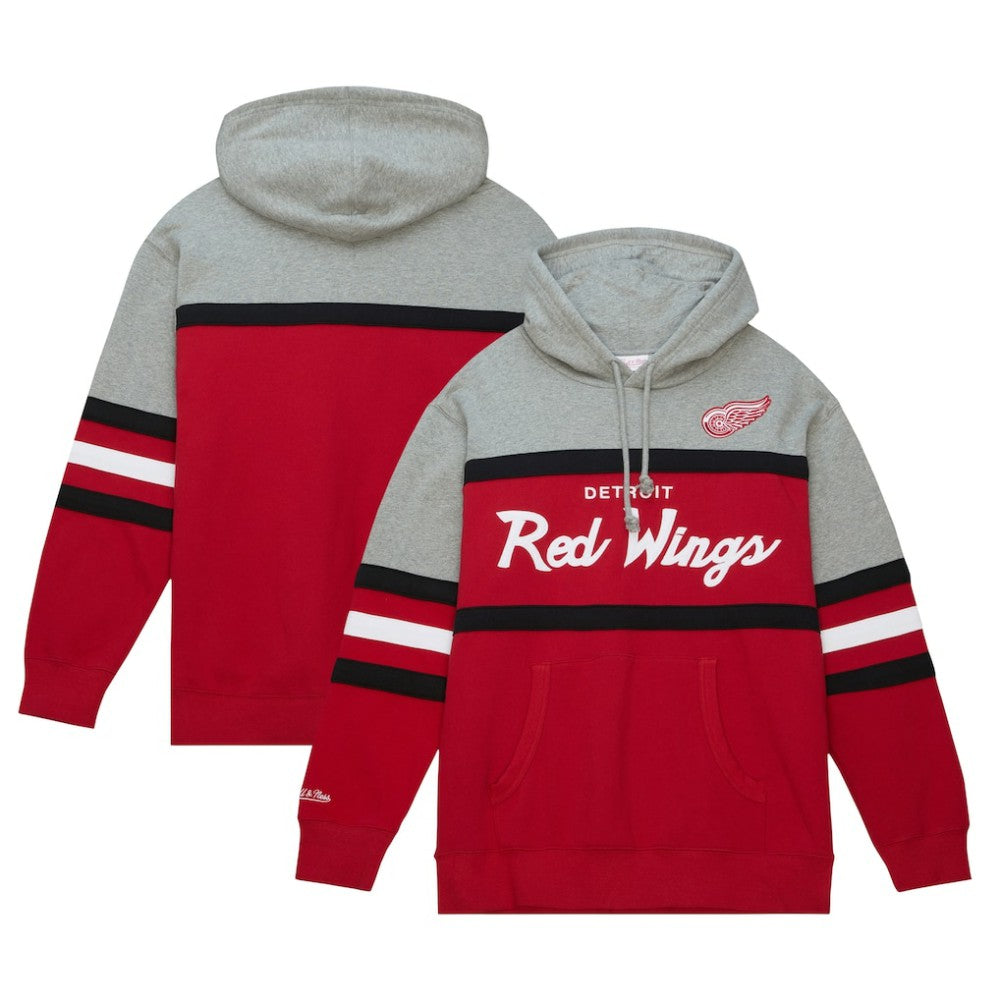 Detroit Red Wings - Head Coach Pullover Hoodie Red/Gray