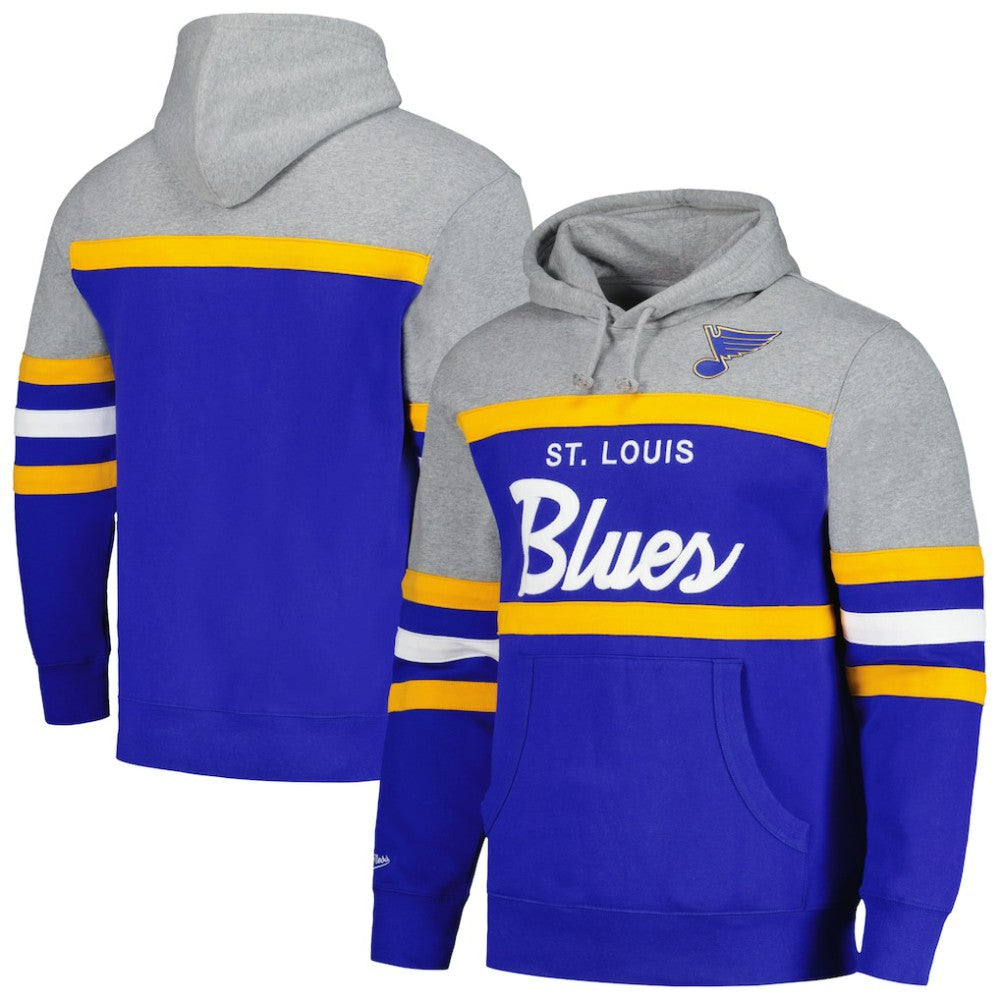 St. Louis Blues - Head Coach Pullover Hoodie Blue/Gray