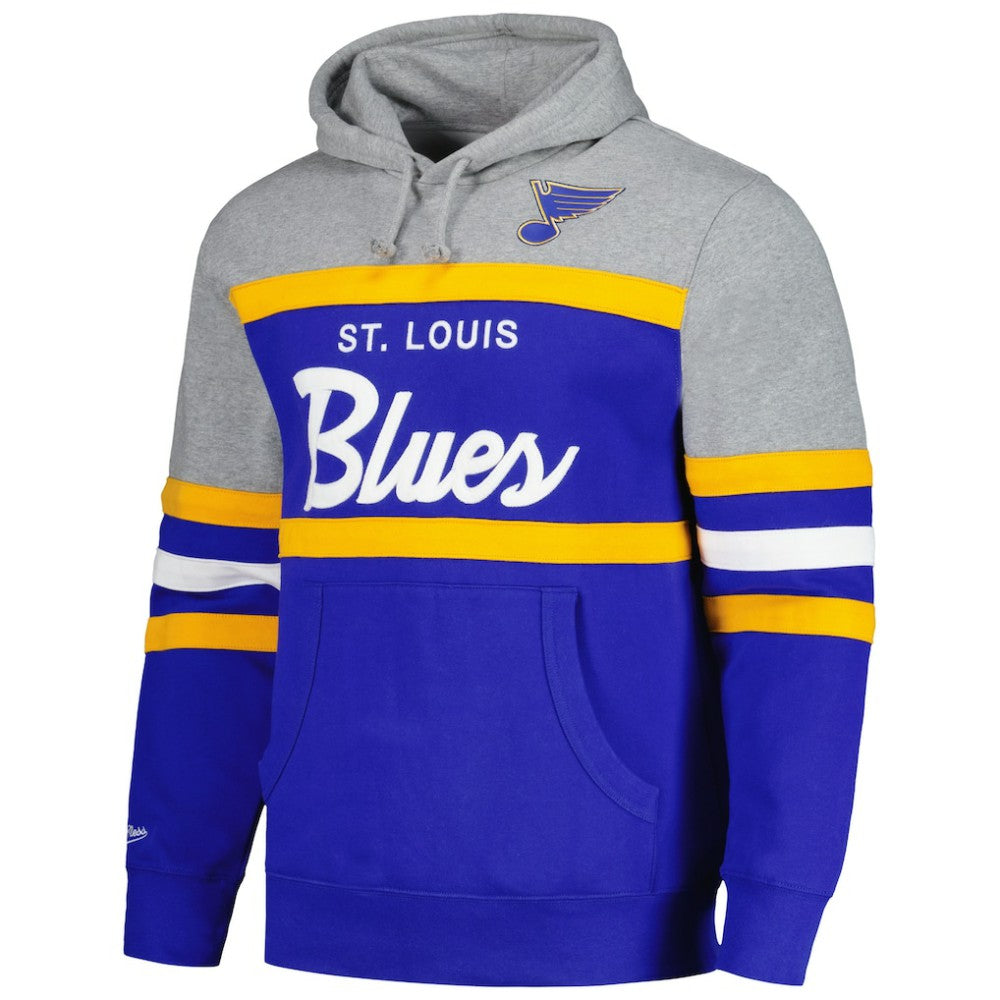 St. Louis Blues - Head Coach Pullover Hoodie Blue/Gray