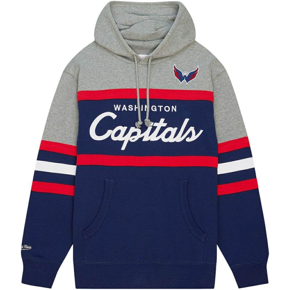 Washington Capitals Head Coach Pullover Hoodie Navy/Gray