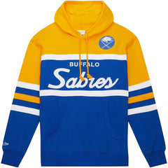 Buffalo Sabres - Mitchell & Ness Head Coach Pullover Hoodie Royal/Gold