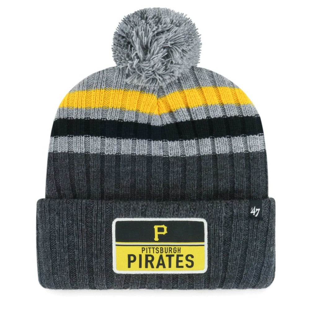 Pittsburgh Pirates '47 Stack Cuffed Knit Hat with Pom discount