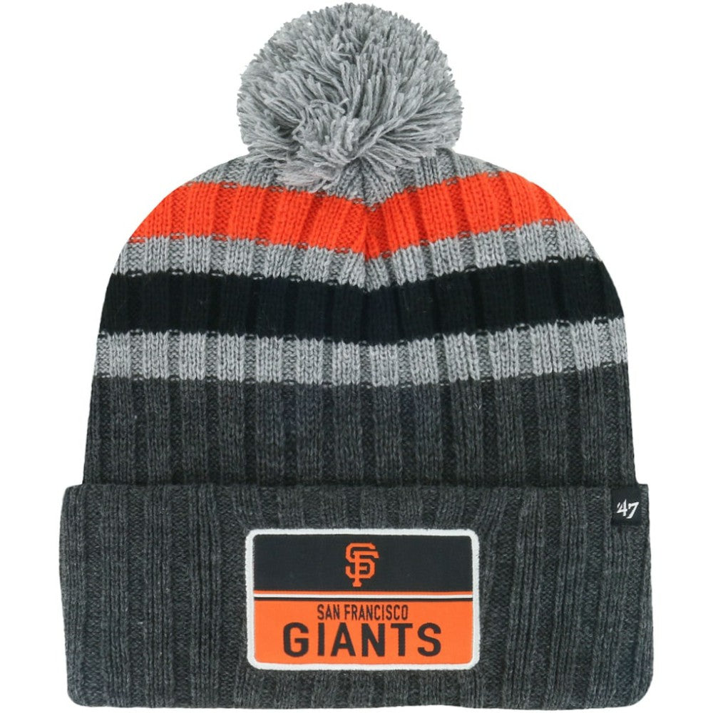 San Francisco Giants '47 Stack Cuffed Knit Hat with Pom Clearance