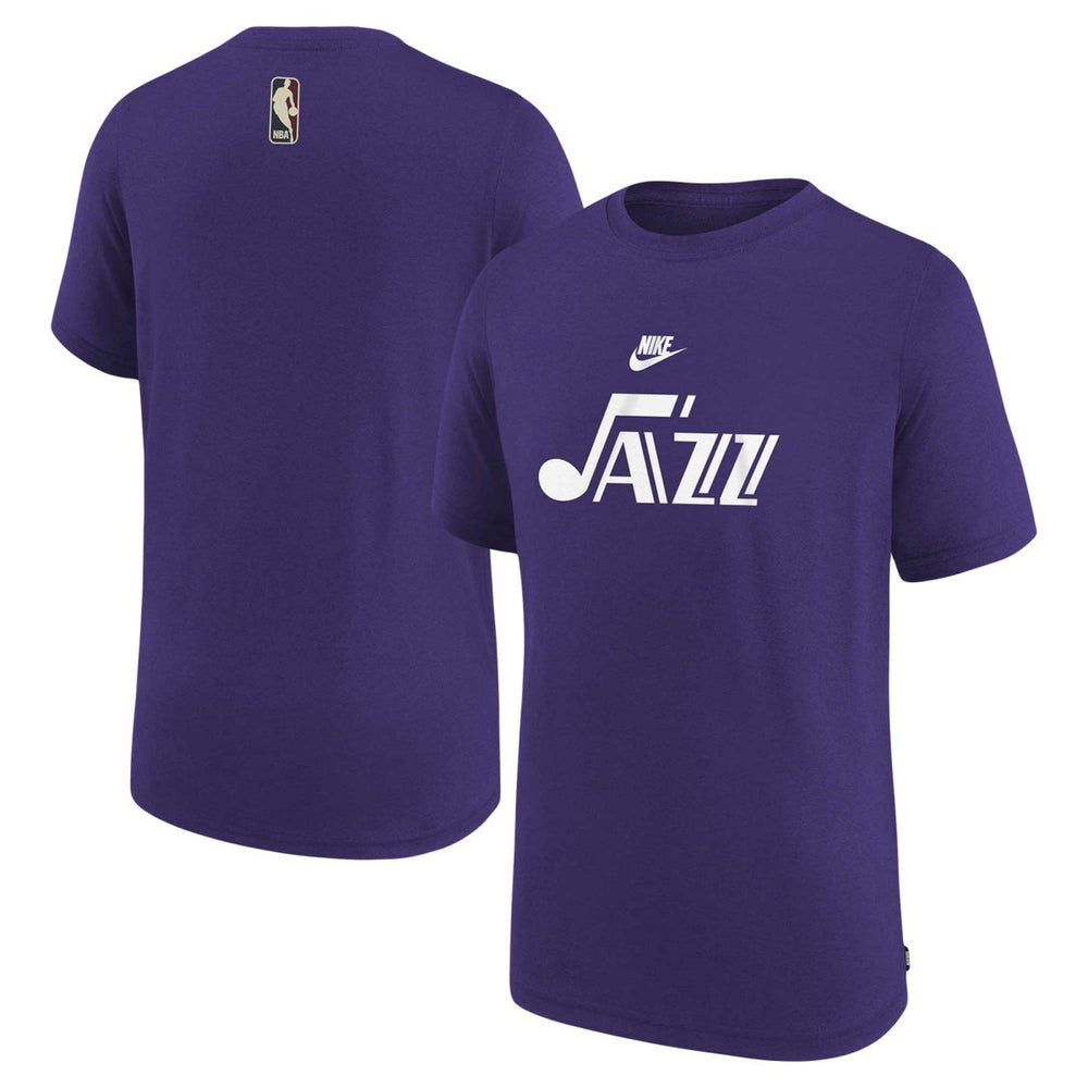 Nike - Utah Jazz NBA Youth 2023/24 Classic Edition Authentic Pregame Shooting T-Shirt - Purple