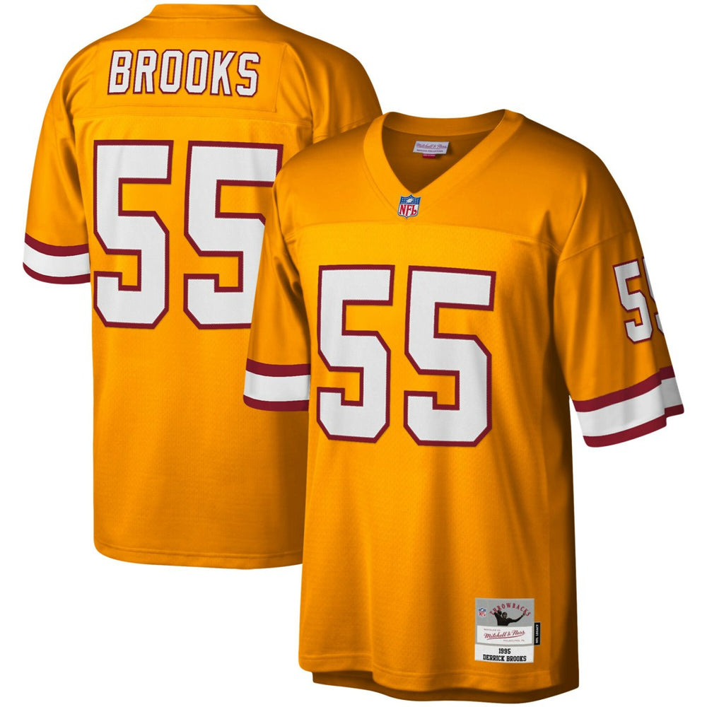 Derrick Brooks Tampa Bay Buccaneers Youth 1995 Retired Player Legacy Jersey Orange - Mitchell & Ness