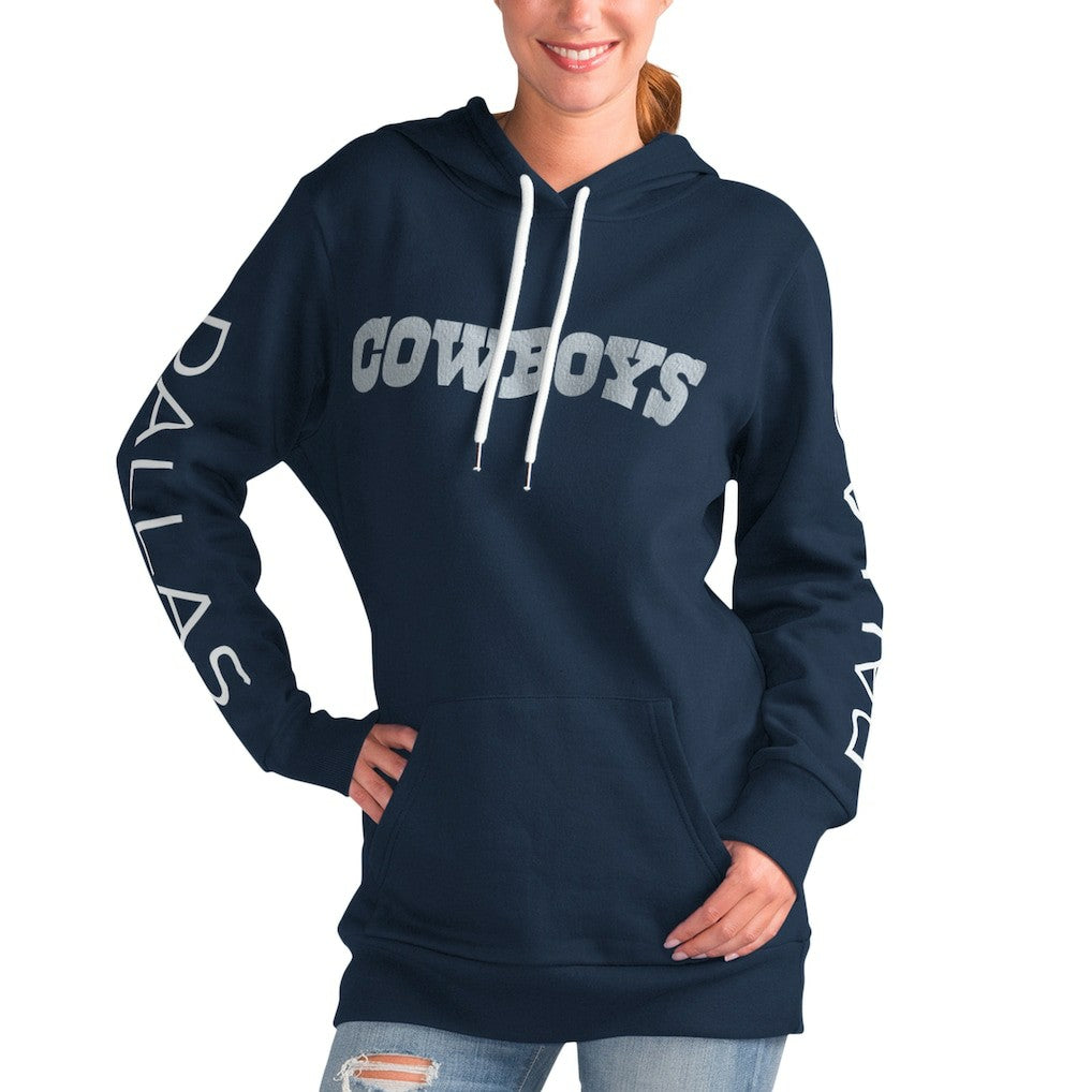 Dallas Cowboys G-III 4Her by Carl Banks Women's Extra Inning Pullover Hoodie Navy - NFL