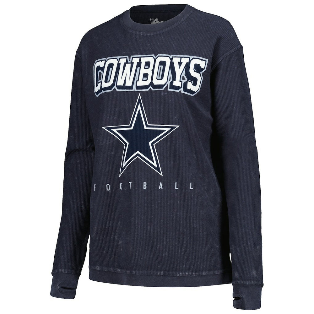 Dallas Cowboys G-III 4Her by Carl Banks Women's Comfy Cord Pullover Sweatshirt Navy - NFL