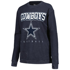 Dallas Cowboys G-III 4Her by Carl Banks Women's Comfy Cord Pullover Sweatshirt Navy - NFL