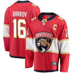 Aleksander Barkov Florida Panthers - Fanatics Captain Patch Home Breakaway Jersey Red
