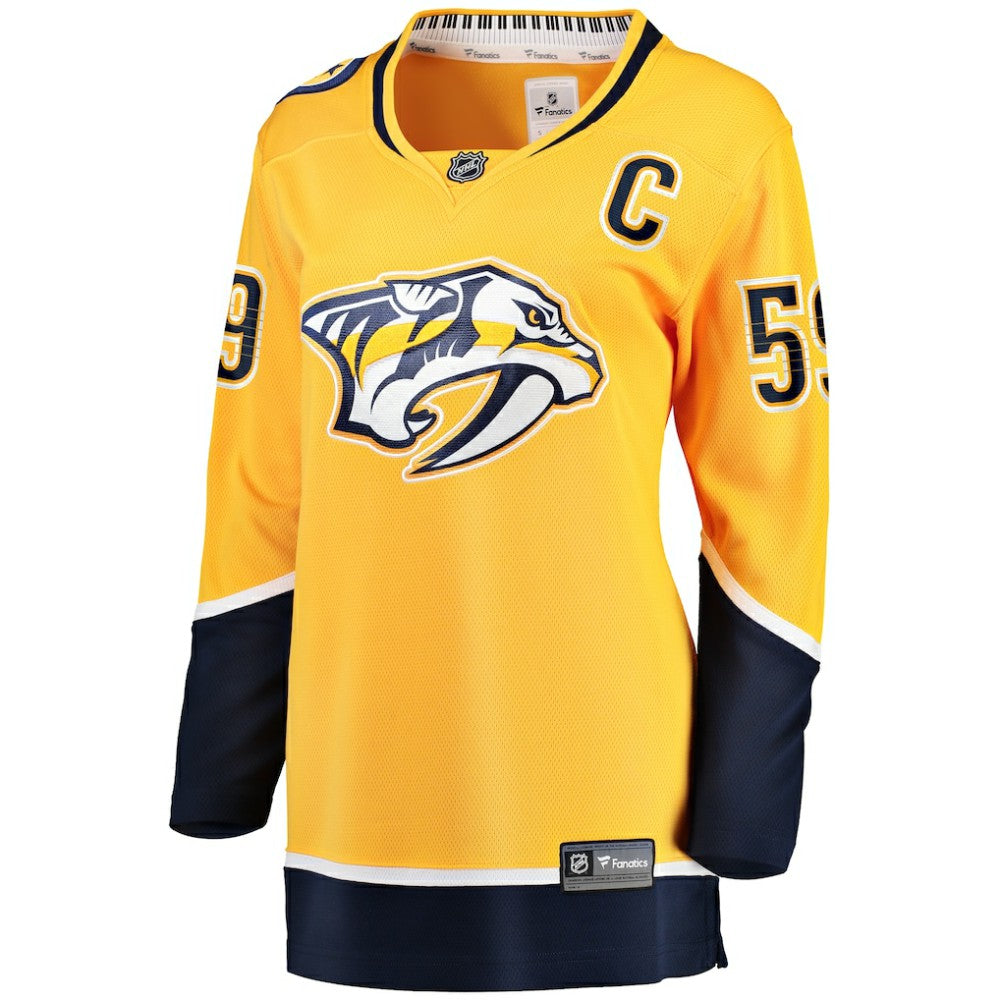 Roman Josi Nashville Predators - Fanatics Women's Home Breakaway Player Jersey Gold