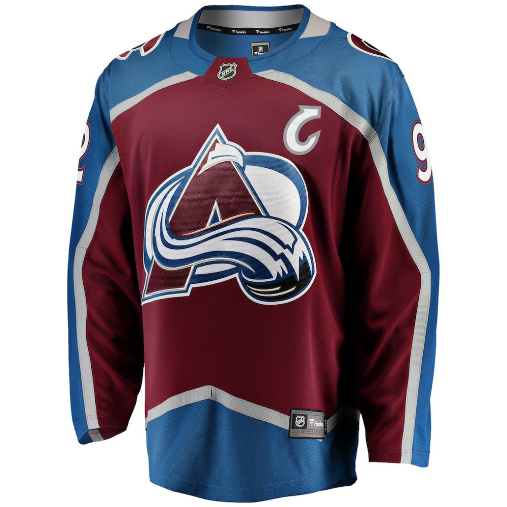 Gabriel Landeskog Colorado Avalanche Fanatics Captain Patch Home Breakaway Jersey - Burgundy | NHL Jerseys