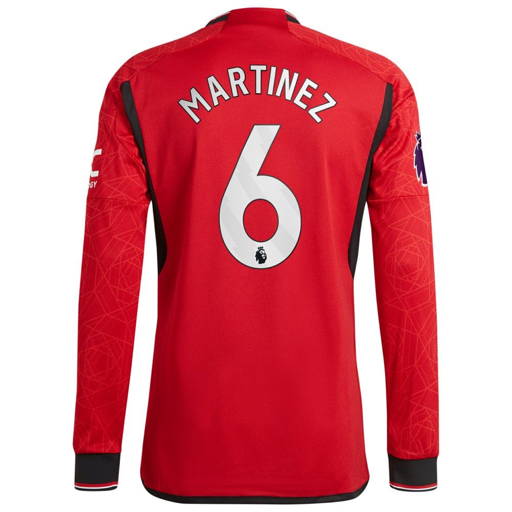 Adidas Lisandro Martínez Manchester United 2023/24 Home Long Sleeve Player Jerseys - Red