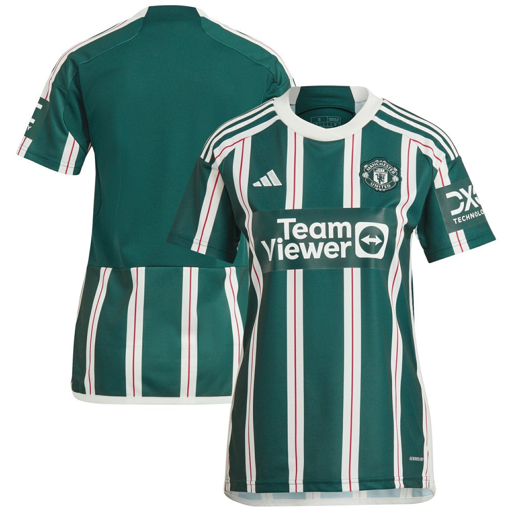 Adidas Manchester United Women's 2023/24 Away Replica Jerseys - Green