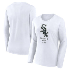 Chicago White Sox Fanatics Women's Lightweight Fitted Long Sleeve T-Shirt Clearance