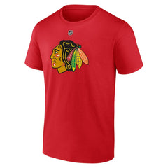 Connor Bedard Chicago Blackhawks Fanatics Authentic Stack Name & Number T-Shirt Red