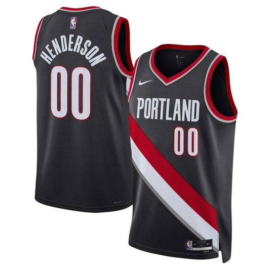 Scoot Henderson Portland Trail Blazers Unisex 2023 NBA Draft Swingman Jersey - Icon Edition - Black | NBA Jerseys