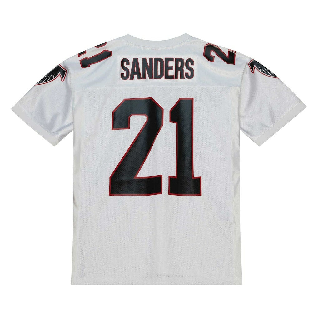 Deion Sanders Atlanta Falcons 1991 Authentic Throwback Retired Player Jersey White - Mitchell & Ness