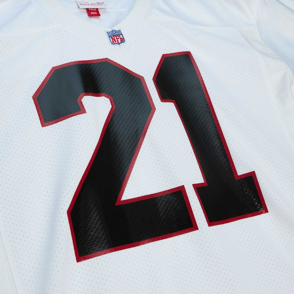 Deion Sanders Atlanta Falcons 1991 Authentic Throwback Retired Player Jersey White - Mitchell & Ness