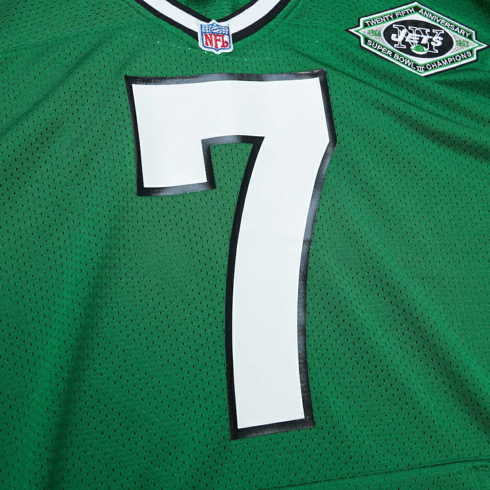 Boomer Esiason New York Jets 1993 Authentic Throwback Retired Player Pocket Jersey Kelly Green - Mitchell & Ness