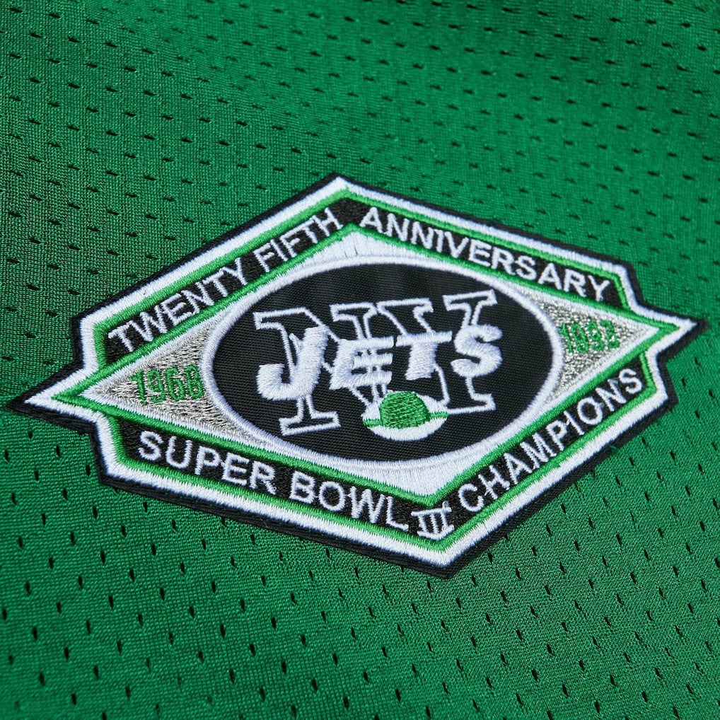 Boomer Esiason New York Jets 1993 Authentic Throwback Retired Player Pocket Jersey Kelly Green - Mitchell & Ness