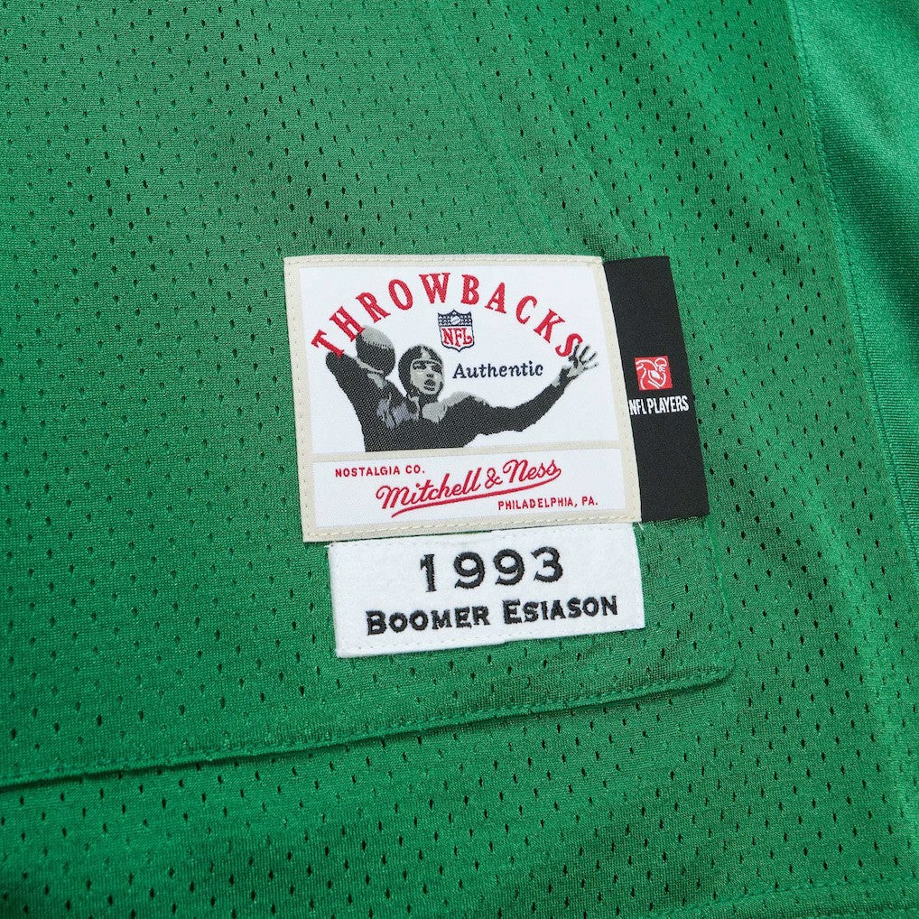 Boomer Esiason New York Jets 1993 Authentic Throwback Retired Player Pocket Jersey Kelly Green - Mitchell & Ness